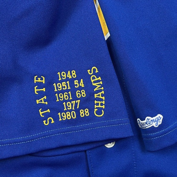 Vintage St Cloud Cathedral Baseball Jersey Minnesota High School Rawlings Sz 46 - Picture 7 of 11